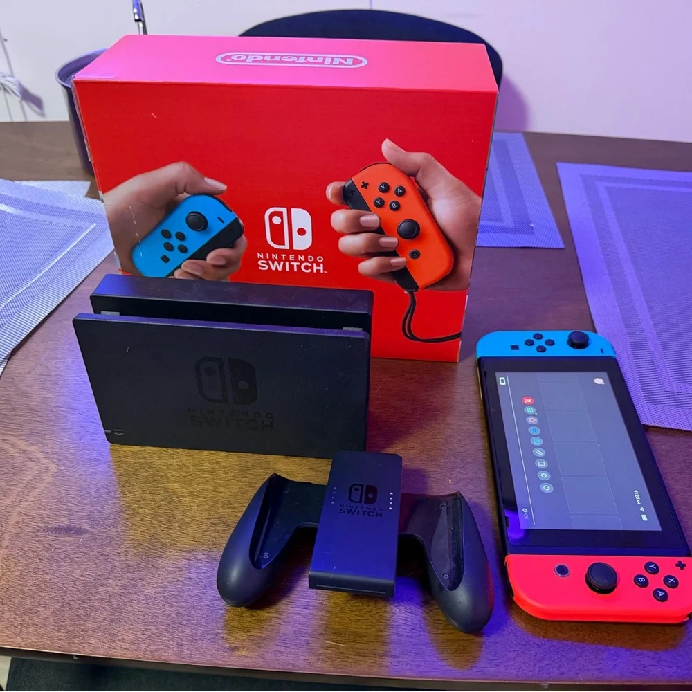 Nintendo Switch Handheld Console - Blue and Red